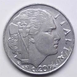 Лот: 149317. Фото: 1. Италия. 20 чентезимо 1943г. Идеал... Европа