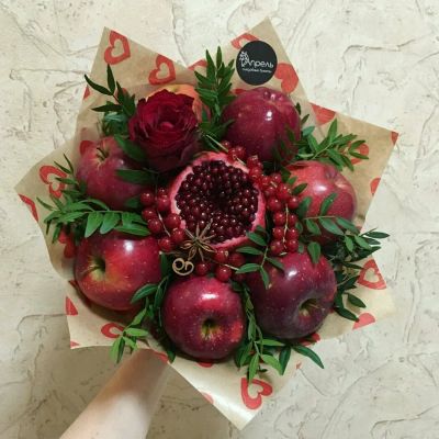 Лот: 11117159. Фото: 1. Букет из фруктов. Подарки на 8 марта