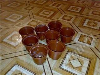 Лот: 305523. Фото: 1. горшочки 0.5 литра деньги от лота... Кашпо, горшки, вазоны для цветов