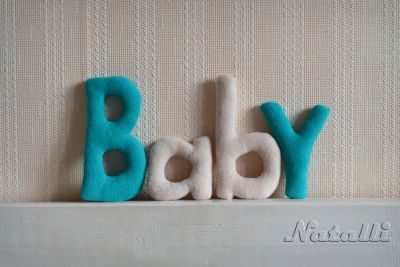 Лот: 4661579. Фото: 1. Текстильные буквы Baby, подойдет... Готовые изделия