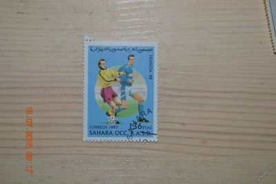 Лот: 5820629. Фото: 1. Марка Западной Сахары 1997г. Футбол. Марки