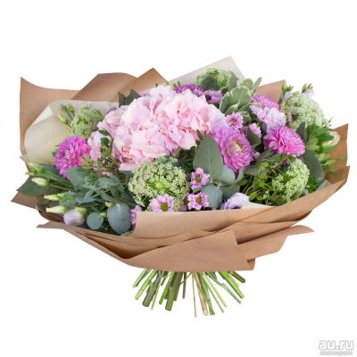 Лот: 13540553. Фото: 1. Лот №175 Букет с гортензией -... Свежие цветы