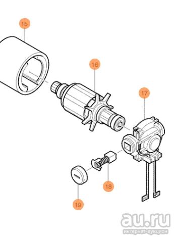 Лот: 13356036. Фото: 1. Двигатель в сборе Makita 6347d... Запчасти