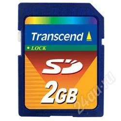 Лот: 749590. Фото: 1. Карта памяти Transcend SD 2Gb. USB-флеш карты