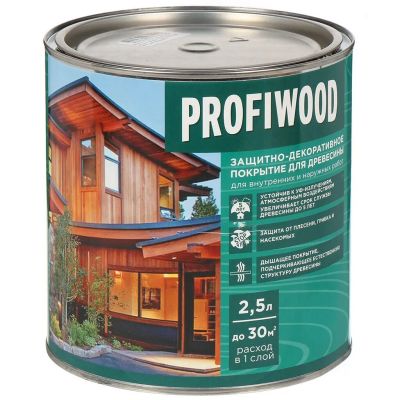 Лот: 24111037. Фото: 1. Пропитка Profiwood, для дерева... Краски, лаки, растворитель