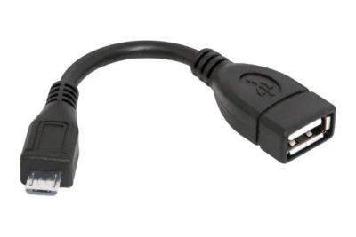 Лот: 22053704. Фото: 1. Адаптер OTG USB(гнездо) - microUSB... Дата-кабели, переходники