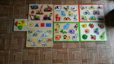 Лот: 5958448. Фото: 1. Вкладыши деревянные. Развивающие
