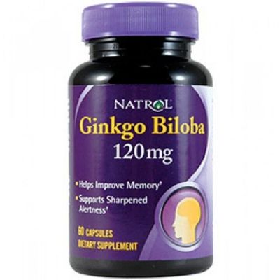 Лот: 9895185. Фото: 1. Ginkgo Biloba 120 мг. 60 капс... Спортивное питание, витамины