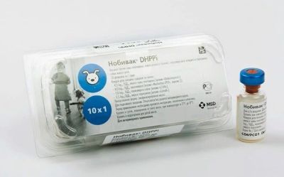 Лот: 11044383. Фото: 1. Нобивак DHPPi (Nobivac),1 доза. Косметика для животных