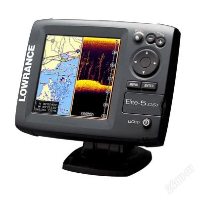 Лот: 2841585. Фото: 1. Lowrance Elite-5 DSI Эхолот картплоттер... Эхолоты