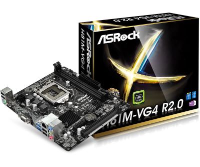 Лот: 10434279. Фото: 1. Материнская плата ASRock H81M-VG4... Материнские платы