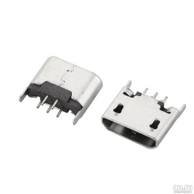 Лот: 13601862. Фото: 1. Разъём micro USB(гнездо microUSB... Разъёмы