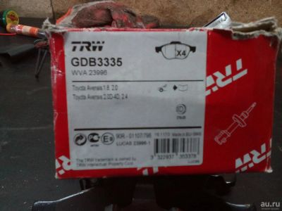 Лот: 8254275. Фото: 1. колодки тормозные авенсис GDB... Тормозная система