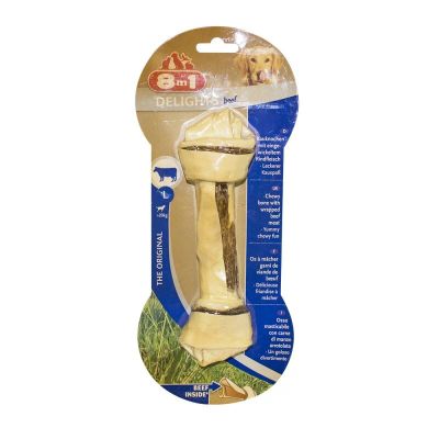 Лот: 10400810. Фото: 1. лакомство 8in1 Delights Beef L... Корма
