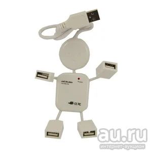 Лот: 8621047. Фото: 1. USB 2.0 ХАБ Человечик 4 порта. USB хабы