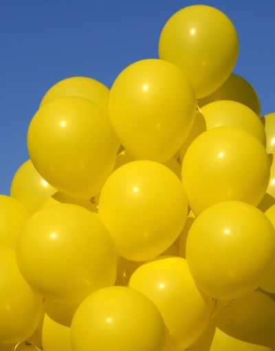 Лот: 9101095. Фото: 1. Шарики с гелием 10"(25см). Желтые. Воздушные шары