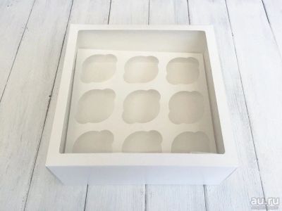 Лот: 10392703. Фото: 1. Коробка под капкейки на 9 шт. Другое (посуда, кухонная утварь)