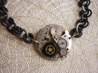 Лот: 2467056. Фото: 1. Браслет в стиле стимпанк (Steampunk... Бижутерия ручной работы