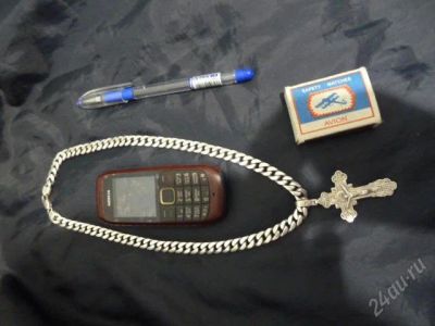 Лот: 1681094. Фото: 1. серебренная 100 грамовая реальная... Цепочки