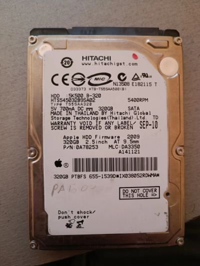 Лот: 19131298. Фото: 1. HDD 2.5" Hitachi HTS545032B9SA02... Жёсткие диски (HDD)