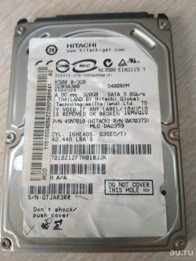 Лот: 14811941. Фото: 1. Жесткий диск HDD 2.5 320GB ноутбучный... Жёсткие диски (HDD)
