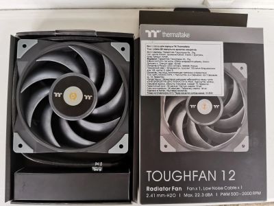 Лот: 25739529. Фото: 1. Вентилятор Thermaltake Tougfan... Системы охлаждения