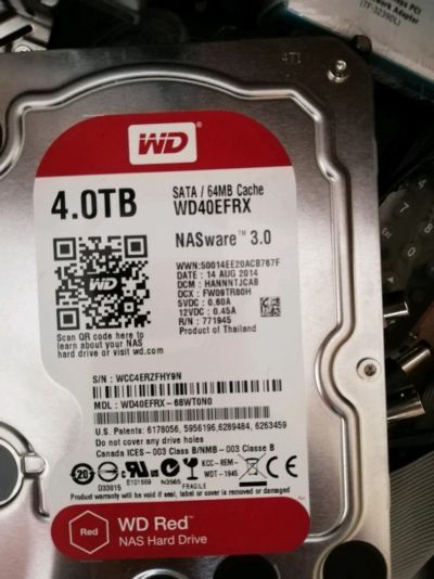 Лот: 11508085. Фото: 1. Жесткий диск WD Red WD40EFRX... Жёсткие диски (HDD)