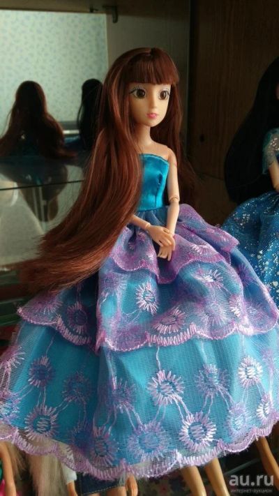 Лот: 8562063. Фото: 1. Кукла необычная с 3d глазами в... Куклы и аксессуары