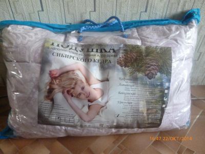 Лот: 4653566. Фото: 1. Подушка "Байкальская" - с пленкой... Одеяла, подушки