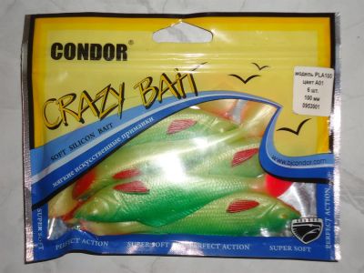Лот: 3204912. Фото: 1. Виброхвосты "Condor" Crazy Bait... Прикормки, приманки