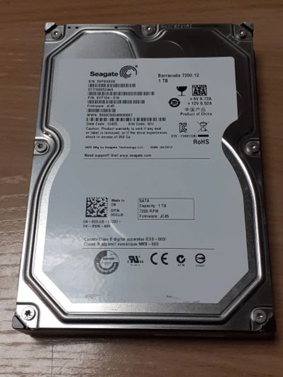 Лот: 18679256. Фото: 1. HDD 1TB Seagate 7200.12 (ST31000524AS... Жёсткие диски