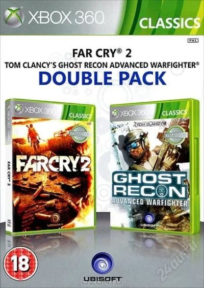 Лот: 2237999. Фото: 1. Far Cry 2 и Ghost Recon Advanced... Игры для консолей