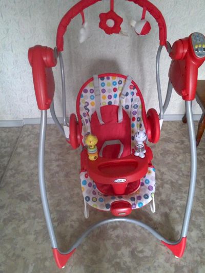 Лот: 3579716. Фото: 1. Качеля -шезлонг GRACO от 0 мес... Ходунки, прыгунки, качели
