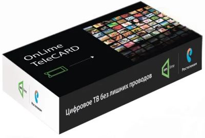 Лот: 24534293. Фото: 1. Комплект OnLime TeleCard. Цифровое, спутниковое ТВ