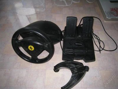 Лот: 1037336. Фото: 1. Руль компьютерный Thrustmaster... Рули, джойстики