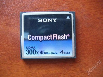 Лот: 426129. Фото: 1. Compact Flash 4Gb 300x. USB-флеш карты