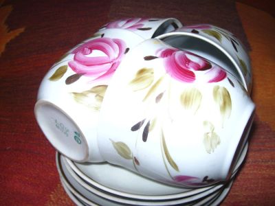 Лот: 15506403. Фото: 1. Сервиз чайный.Чашки и блюдца. Фарфор, керамика