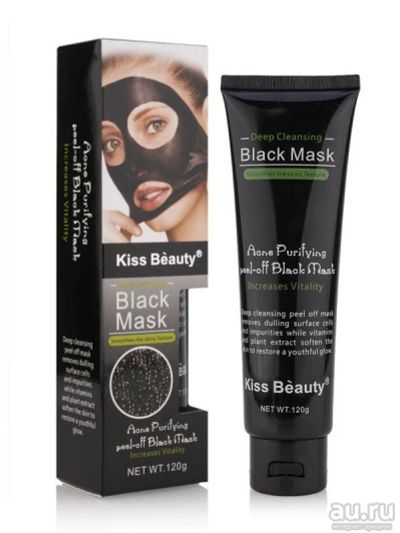 Лот: 10784236. Фото: 1. Маска для лица Kiss Beauty Black... Уход за лицом 