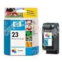 Лот: 952779. Фото: 1. Картридж HP 23 Tri-colour C1823DE... Картриджи, расходные материалы