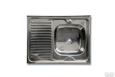 Лот: 15001363. Фото: 1. Мойка Омега нерж. накл. 50*80см... Мойки кухонные