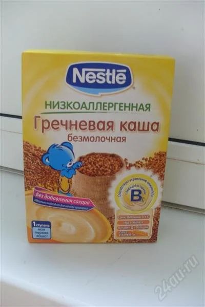Лот: 1868544. Фото: 1. Каша nestle гречка безмолочная... Детское питание