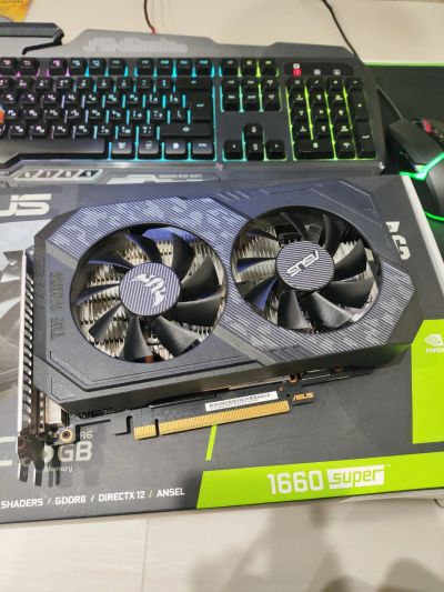 Лот: 23563251. Фото: 1. 6Gb Asus GTX 1660 Super TUF OC... Видеокарты