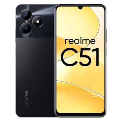 Лот: 20842847. Фото: 1. Смартфон Realme C51 4/128Gb Black. Смартфоны