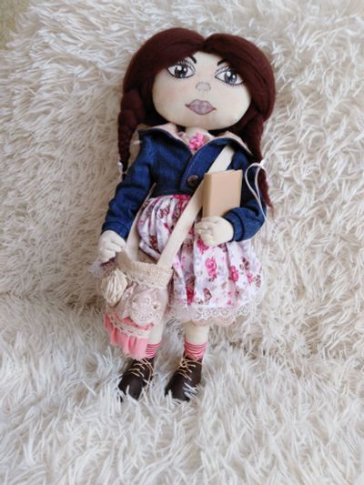 Лот: 10653538. Фото: 1. текстильная авторская кукла 2. Авторские куклы, игрушки, поделки