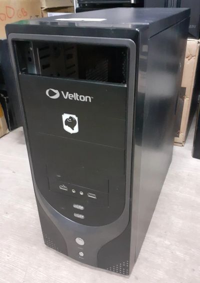 Лот: 25264850. Фото: 1. Корпус ATX черный Velton, с USB... Корпуса, блоки питания