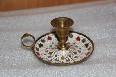 Лот: 18794895. Фото: 1. Подсвечник Цветок. Латунь. Индия... Подсвечники, канделябры
