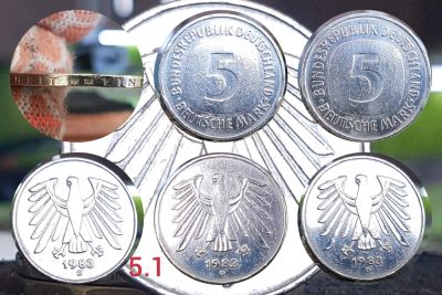 Лот: 12596919. Фото: 1. монета Германия 5 марок. 1983... Германия и Австрия