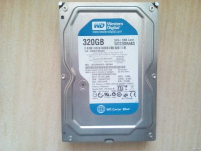 Лот: 15495040. Фото: 1. Жесткий диск WD 320 Gb Неисправен. Жёсткие диски (HDD)