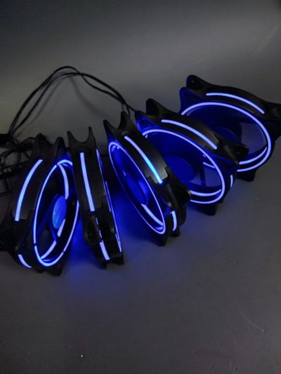 Лот: 8531215. Фото: 1. ledcool.r3.blue LED Синий кулер... Системы охлаждения