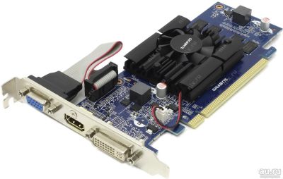Лот: 14549151. Фото: 1. Gigabyte GeForce 210 (GV-N210D3-1GI... Видеокарты